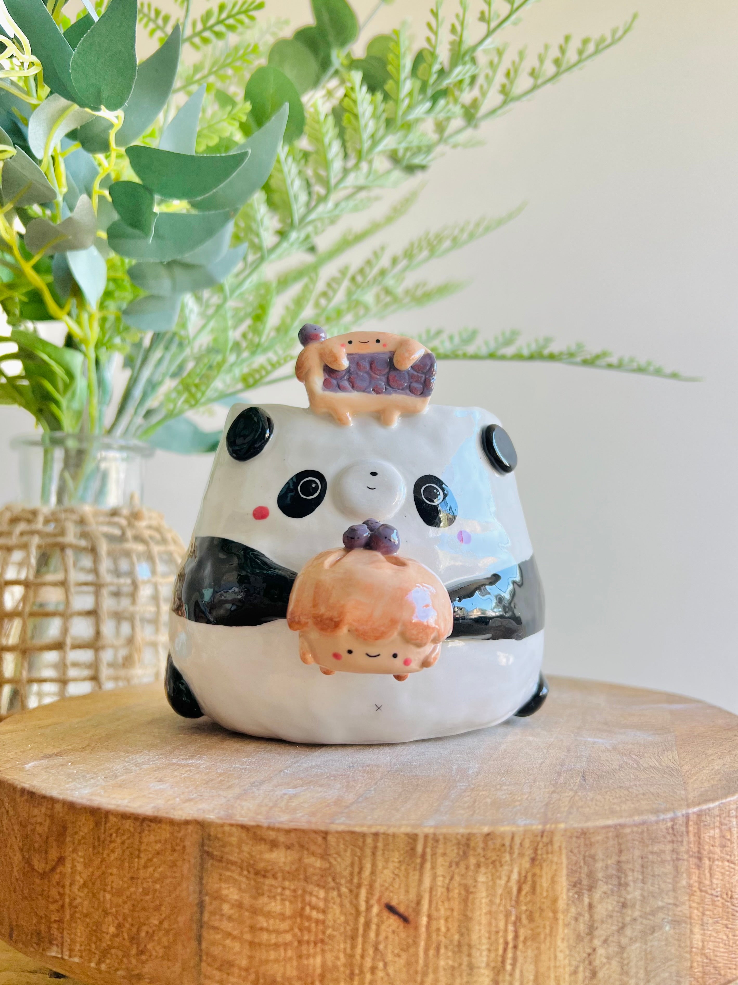 Pie love pun panda pot