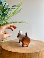 Long dog bud vase