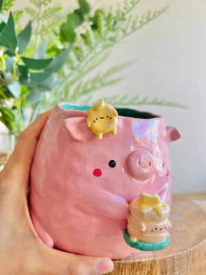 Butter pancake love pun pig pot