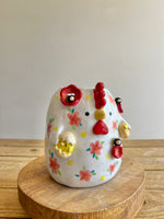 Large Chicken pot/vase