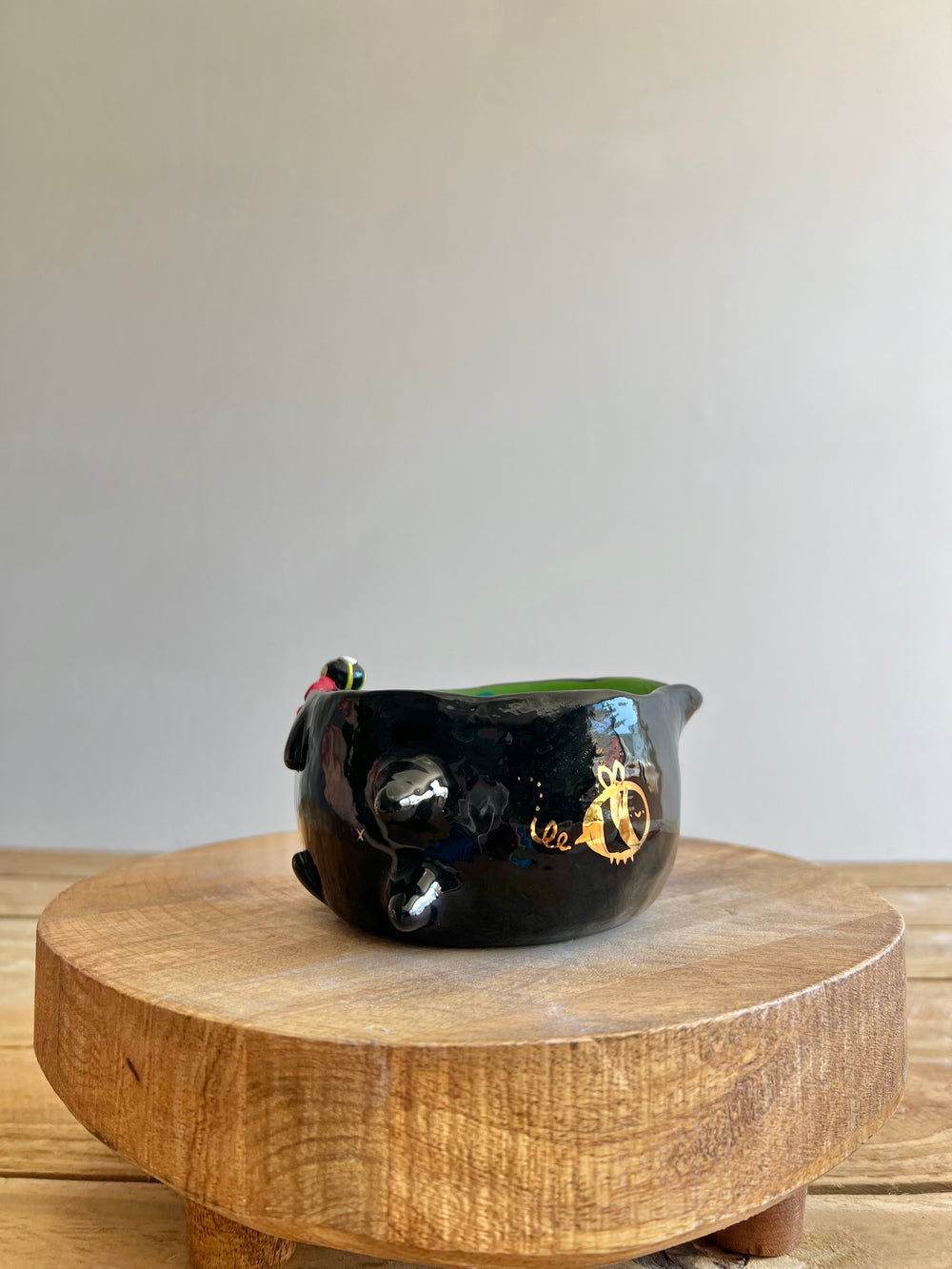 Black cat Matcha Bowl, photo 8 of 14