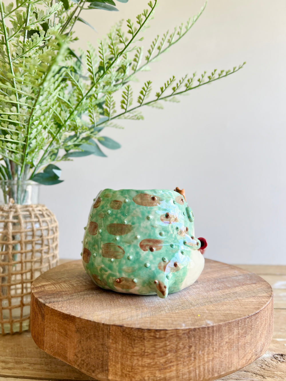 Festive grumpy Froggo planter cracks bon bon with you, photo 4 of 12