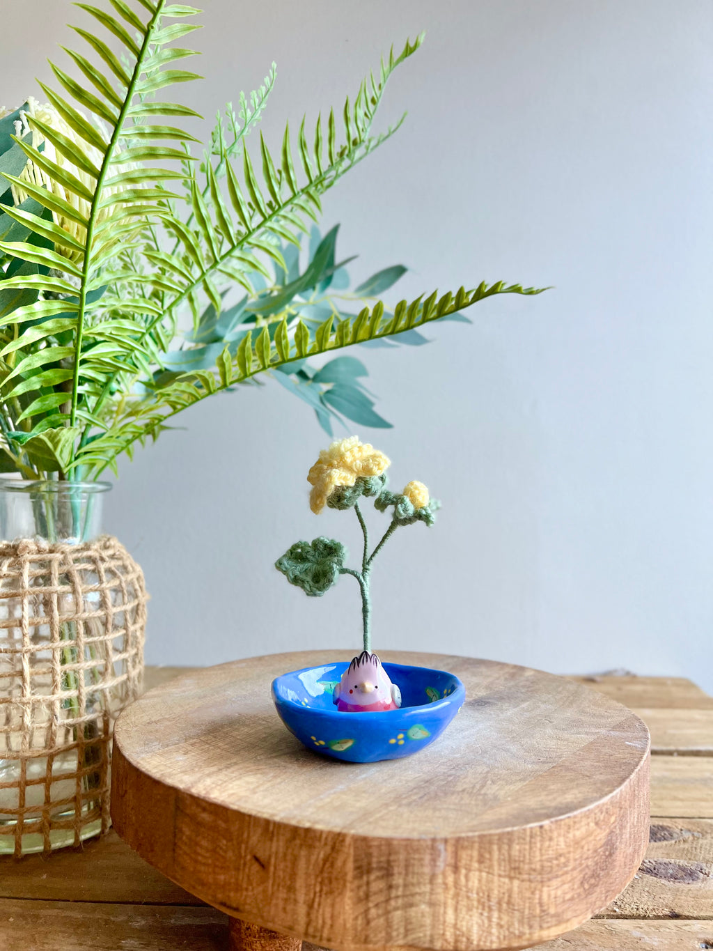 Bud vase trinket dish