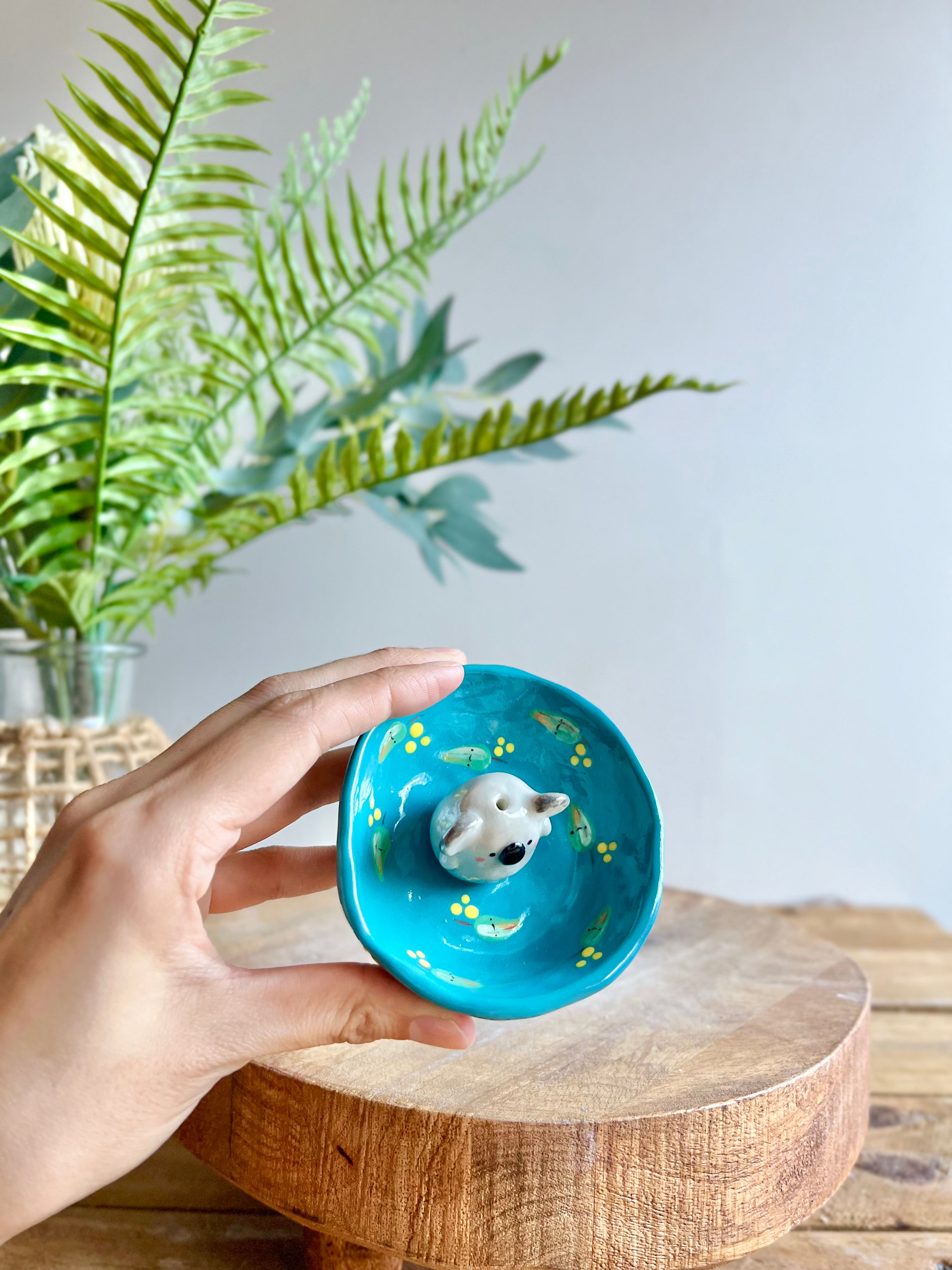 Bud vase trinket dish