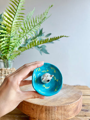 Bud vase trinket dish