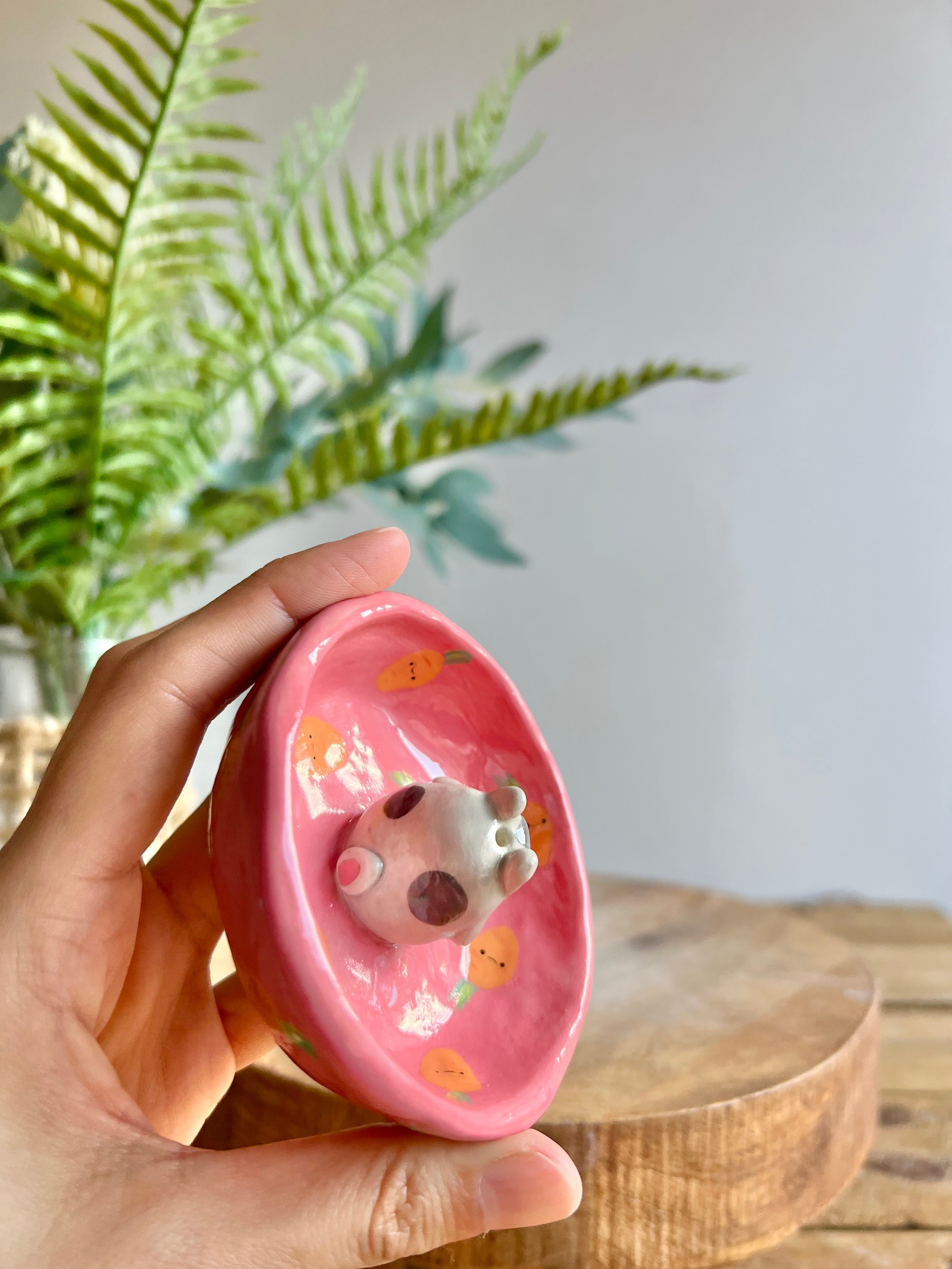 Bud vase trinket dish