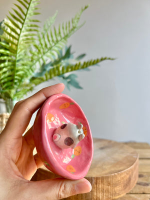 Bud vase trinket dish
