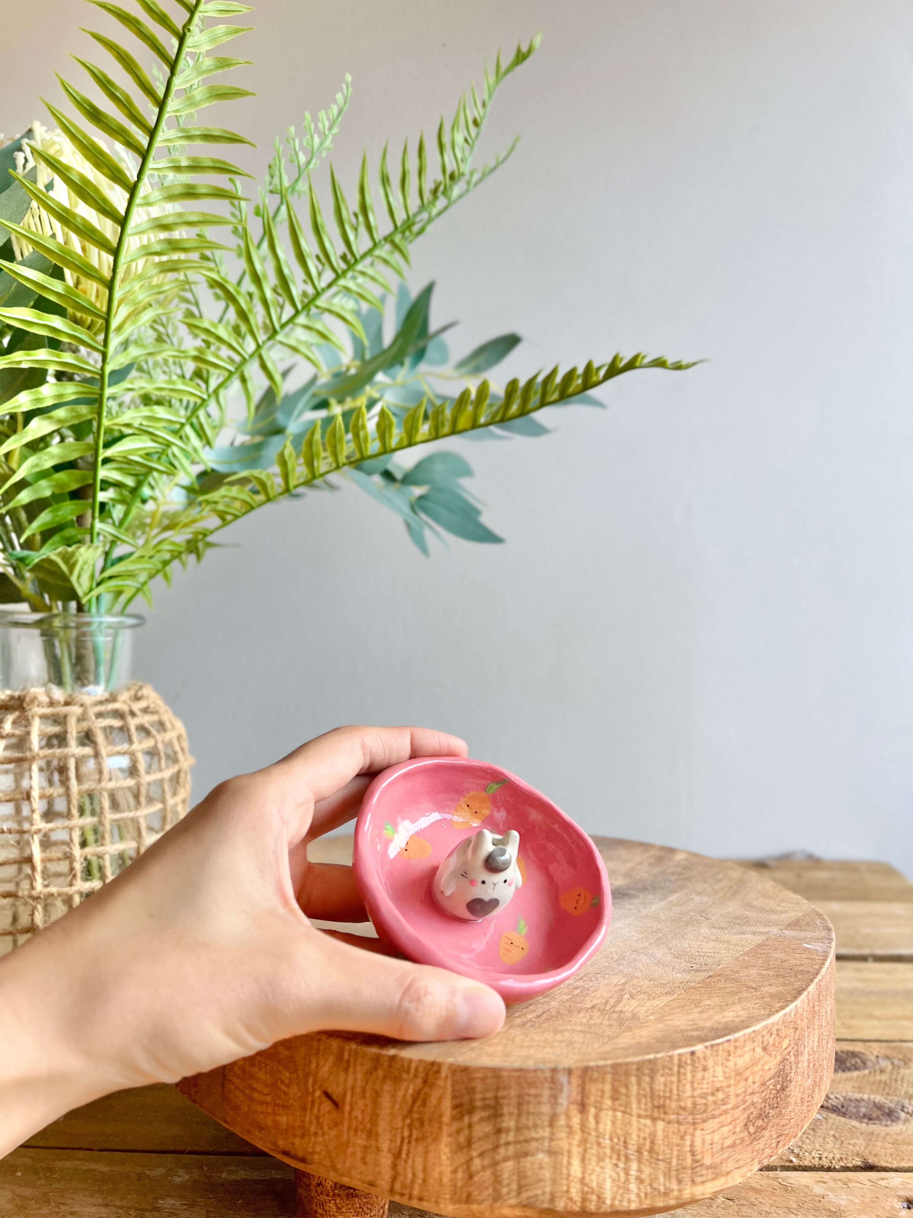 Bud vase trinket dish
