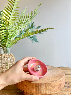 Bud vase trinket dish