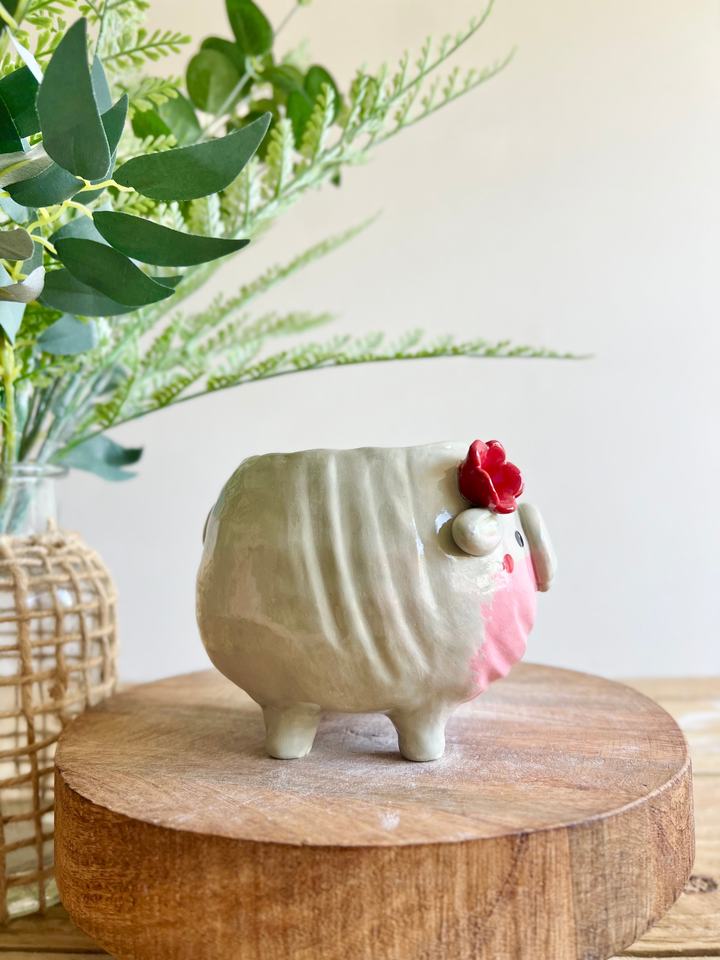 LARGE MOO DENG planter #1