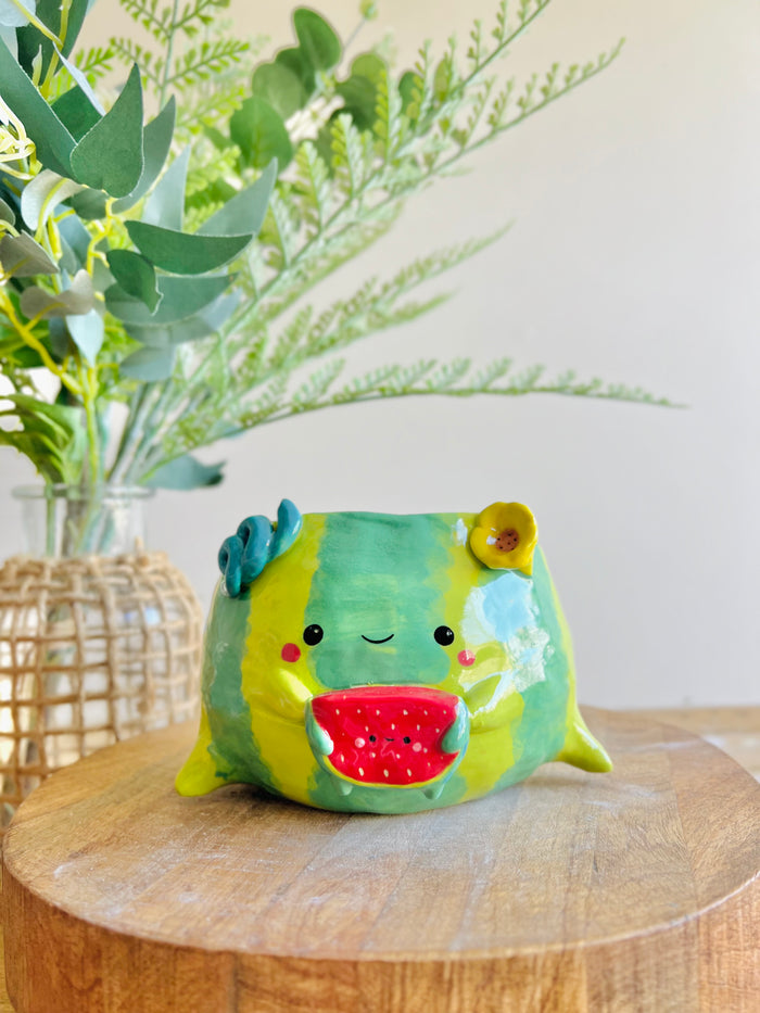 One in a melon pun love watermelon pot