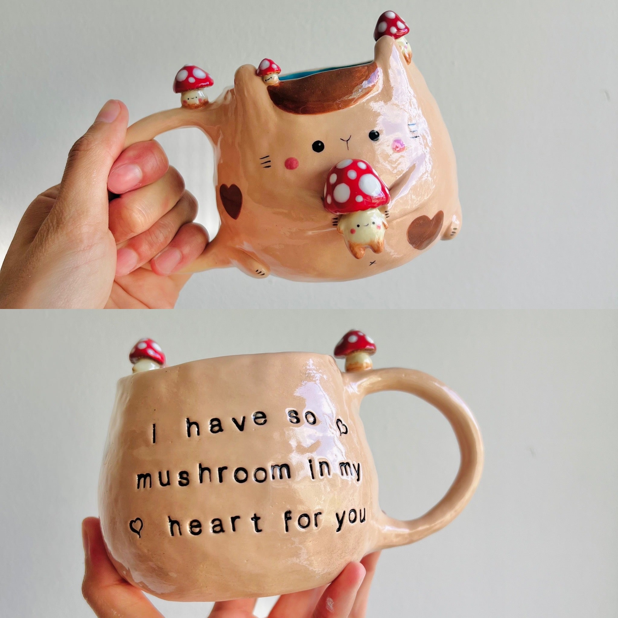 Mushroom love pun Bunny mug