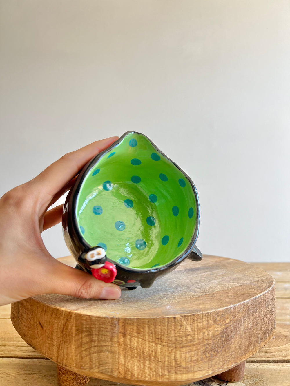 Black cat Matcha Bowl, photo 10 of 14