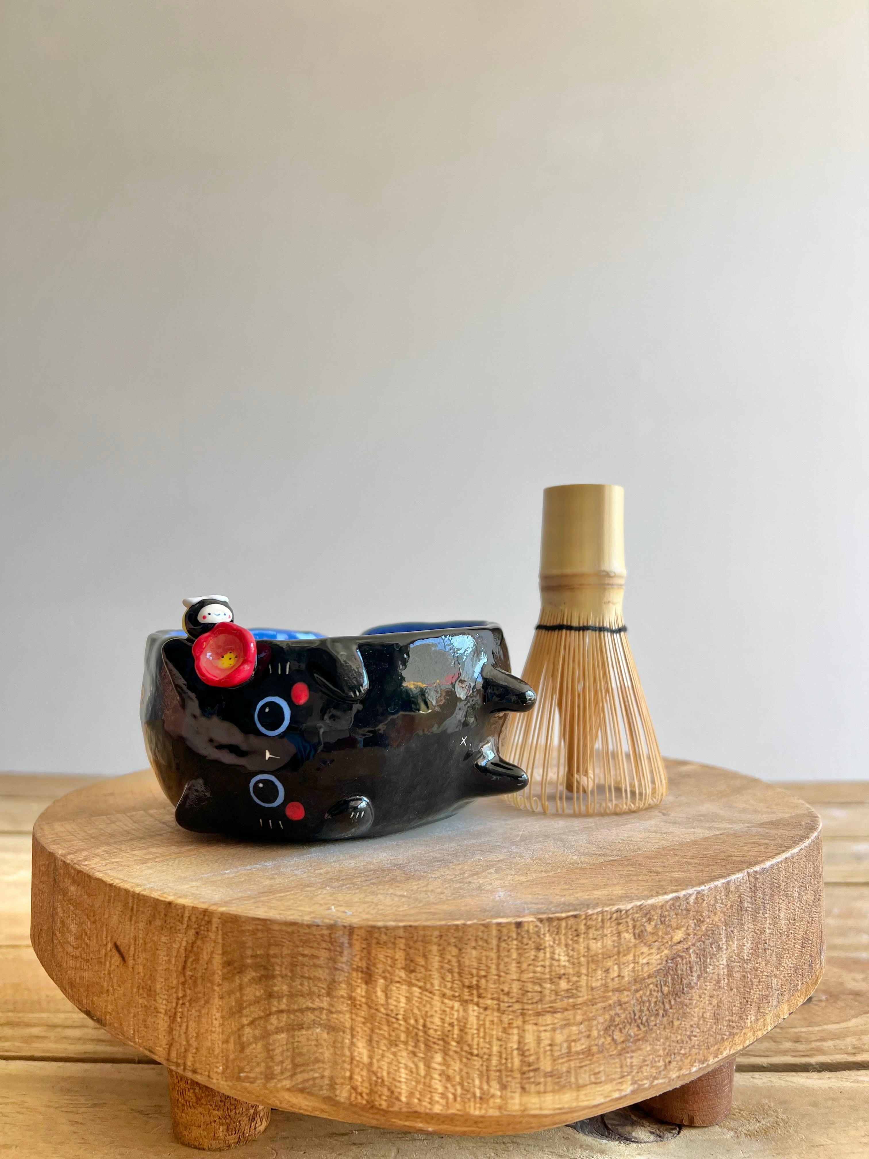 Black Cat Matcha Bowl