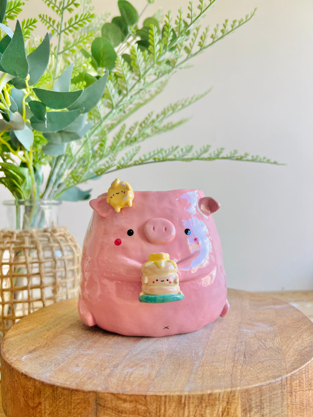 Butter pancake love pun pig pot