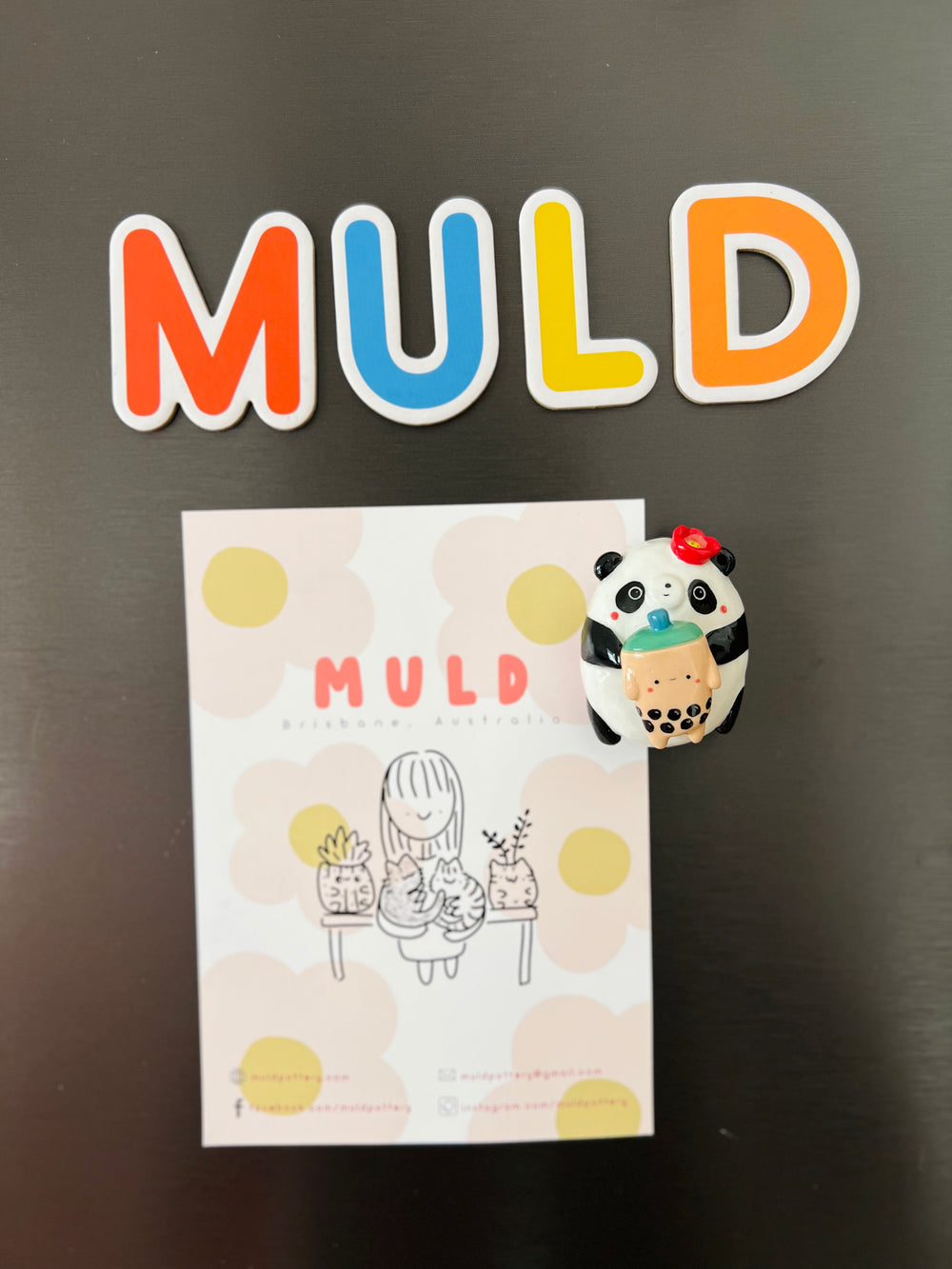 Panda with bubble tea magnet, photo 3 of 8
