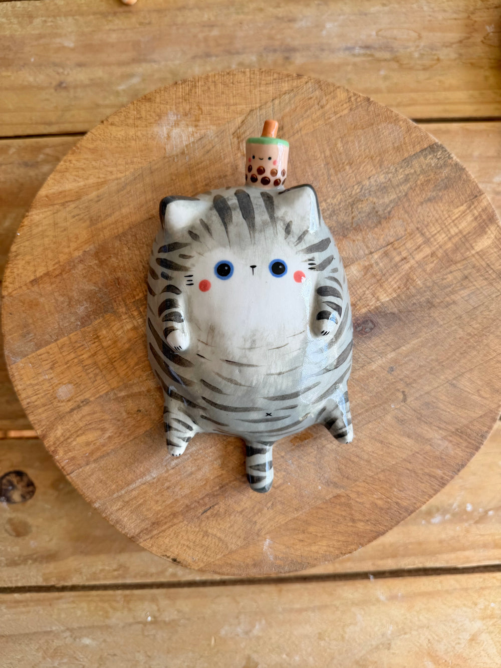 Chubby Cat Wall Sculpture 7 — image 2, photo 2 of 4
