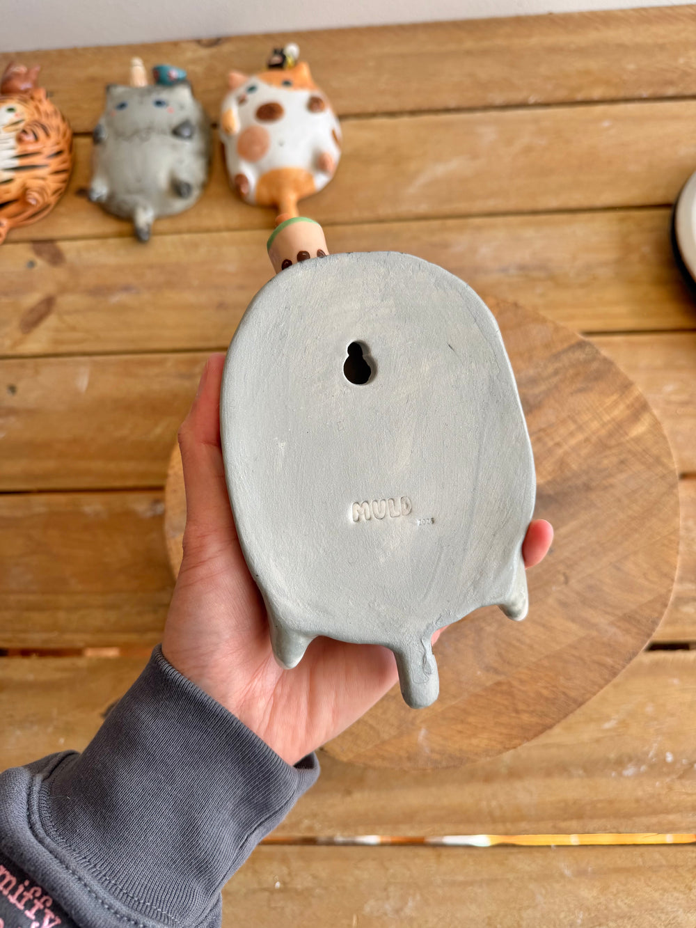Chubby Cat Wall Sculpture 7 — image 3, photo 3 of 4