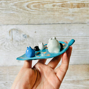 Flowery Leaf Totoro trinket dish