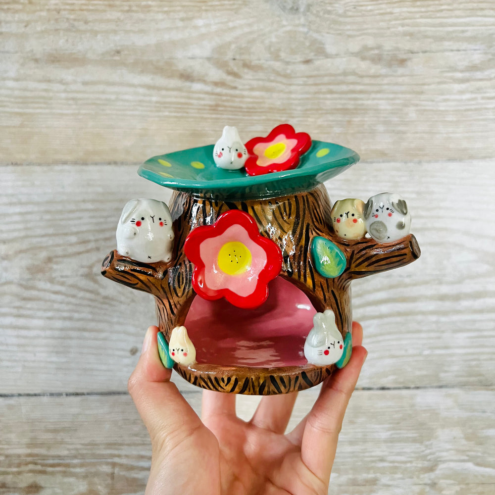Bunny friend Happy Tree Oil Burner, photo 1 of 6