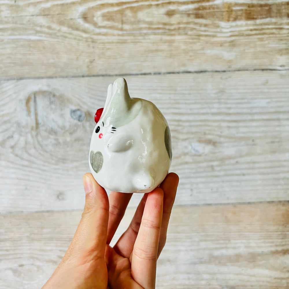 Grey Bunny Ornament/ring holder, photo 3 of 7