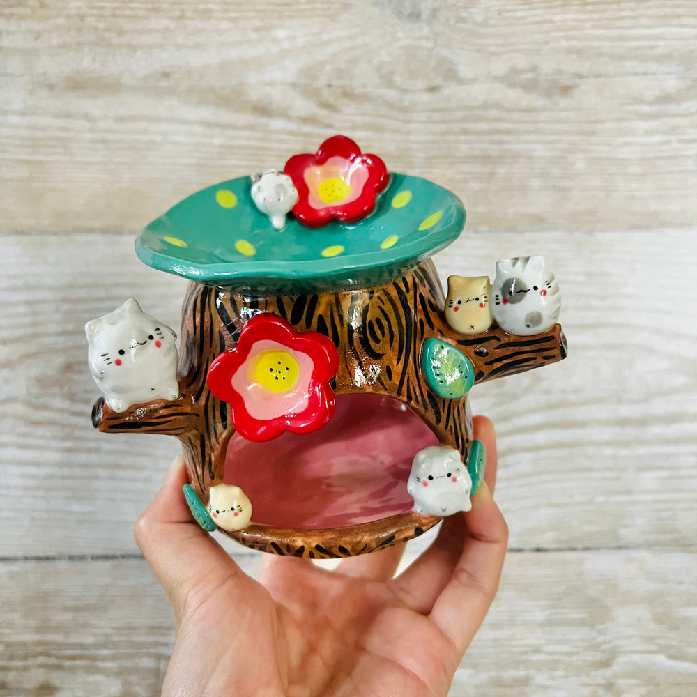Cat friends Happy Tree Oil Burner, photo 6 of 7