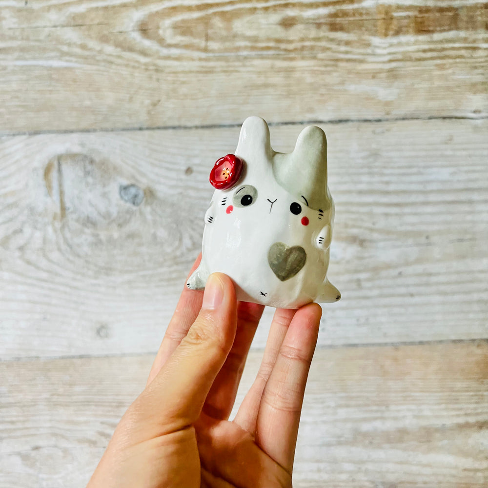 Grey Bunny Ornament/ring holder, photo 1 of 7