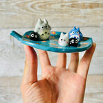 Flowery Leaf Totoro trinket dish