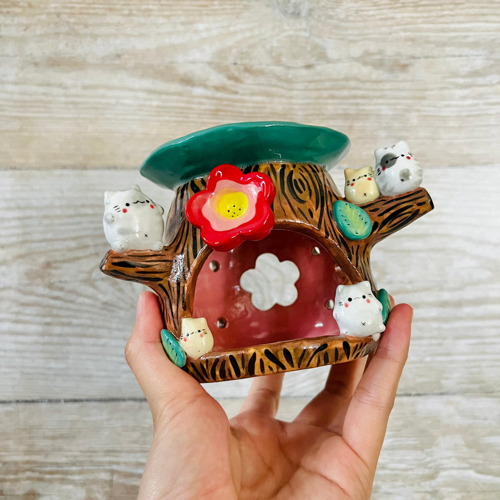 Cat friends Happy Tree Oil Burner, photo 7 of 7