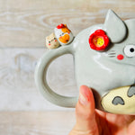 TOTORO MUG with CAT mug friends