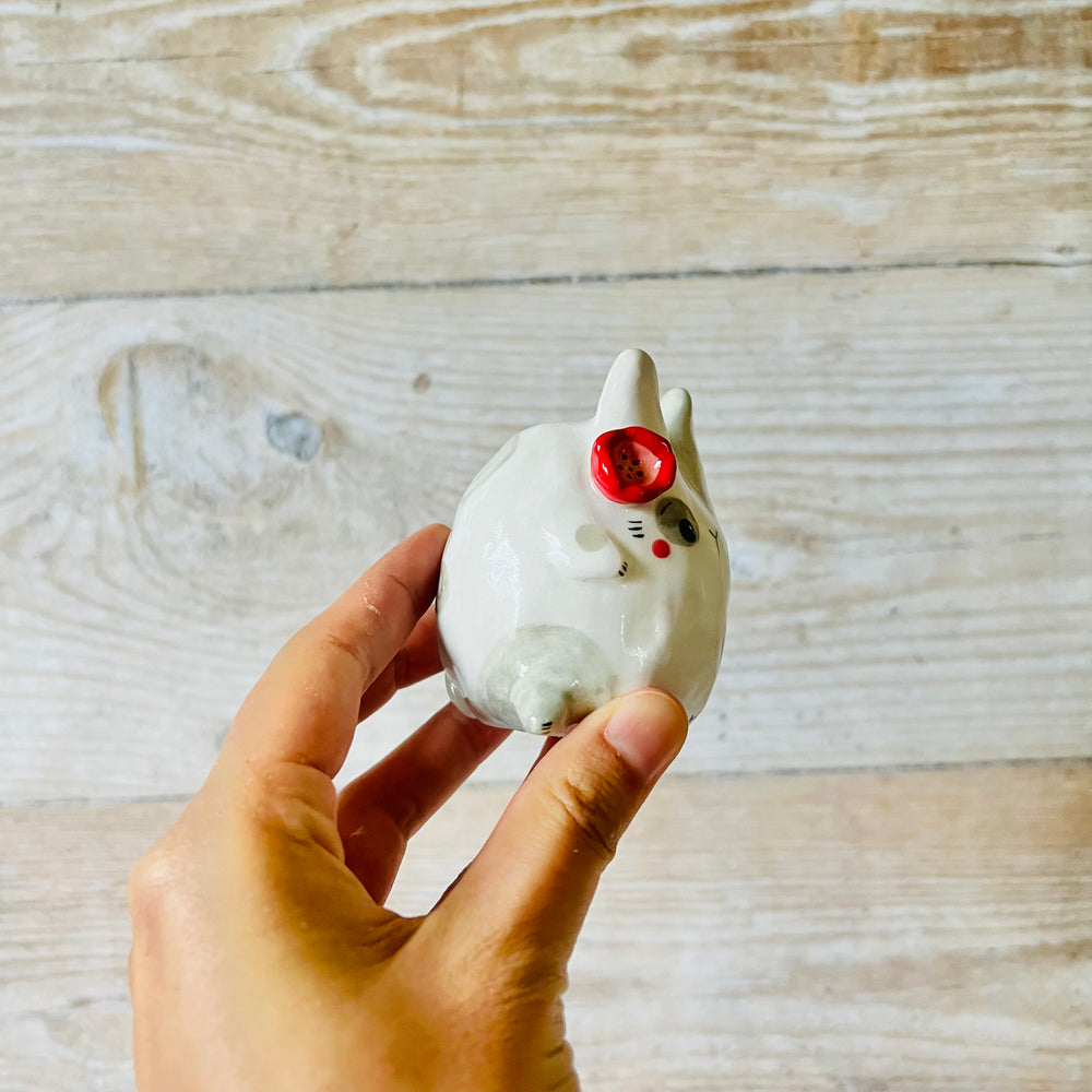 Grey Bunny Ornament/ring holder, photo 2 of 7