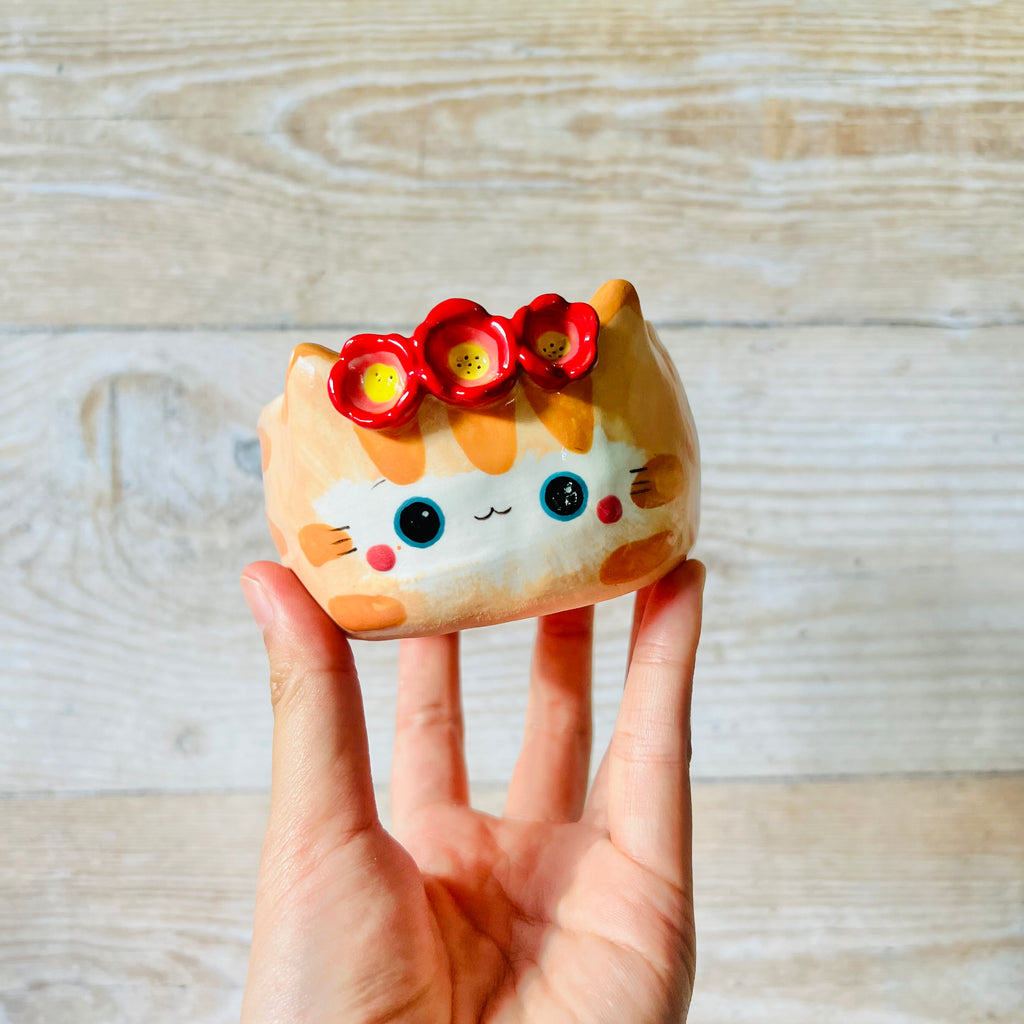 Flowery Ginger CAT bowl