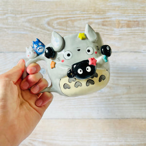 TOTORO MUG with Soot Sprite mug and friends