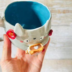 TOTORO MUG with cat mug friends