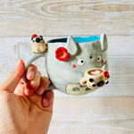 TOTORO MUG with PUG mug friends