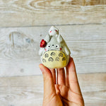 Totoro dumpling head ring holder/ornament