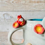 TOTORO MUG with bunny daruma mug friends