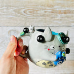 TOTORO MUG with Chibi Totoro and soot sprite friends