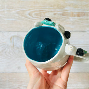 TOTORO MUG with dumpling and soot sprite friends