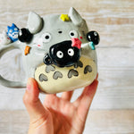 TOTORO MUG with Soot Sprite mug and friends