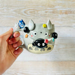 TOTORO MUG with Soot Sprite mug and friends