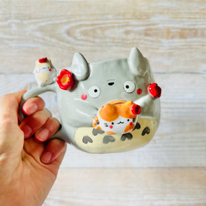 TOTORO MUG with cat mug friends