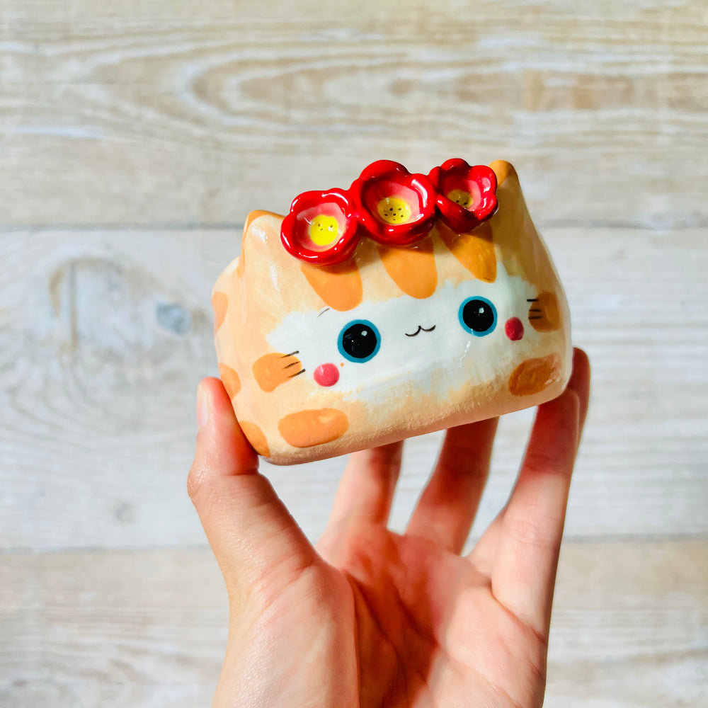 Flowery Ginger CAT bowl, photo 6 of 7