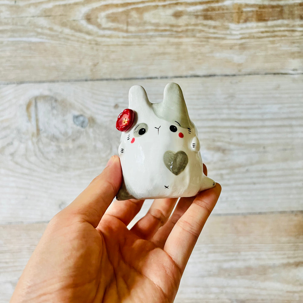 Grey Bunny Ornament/ring holder, photo 4 of 7