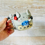 TOTORO MUG with Chibi Totoro and soot sprite friends