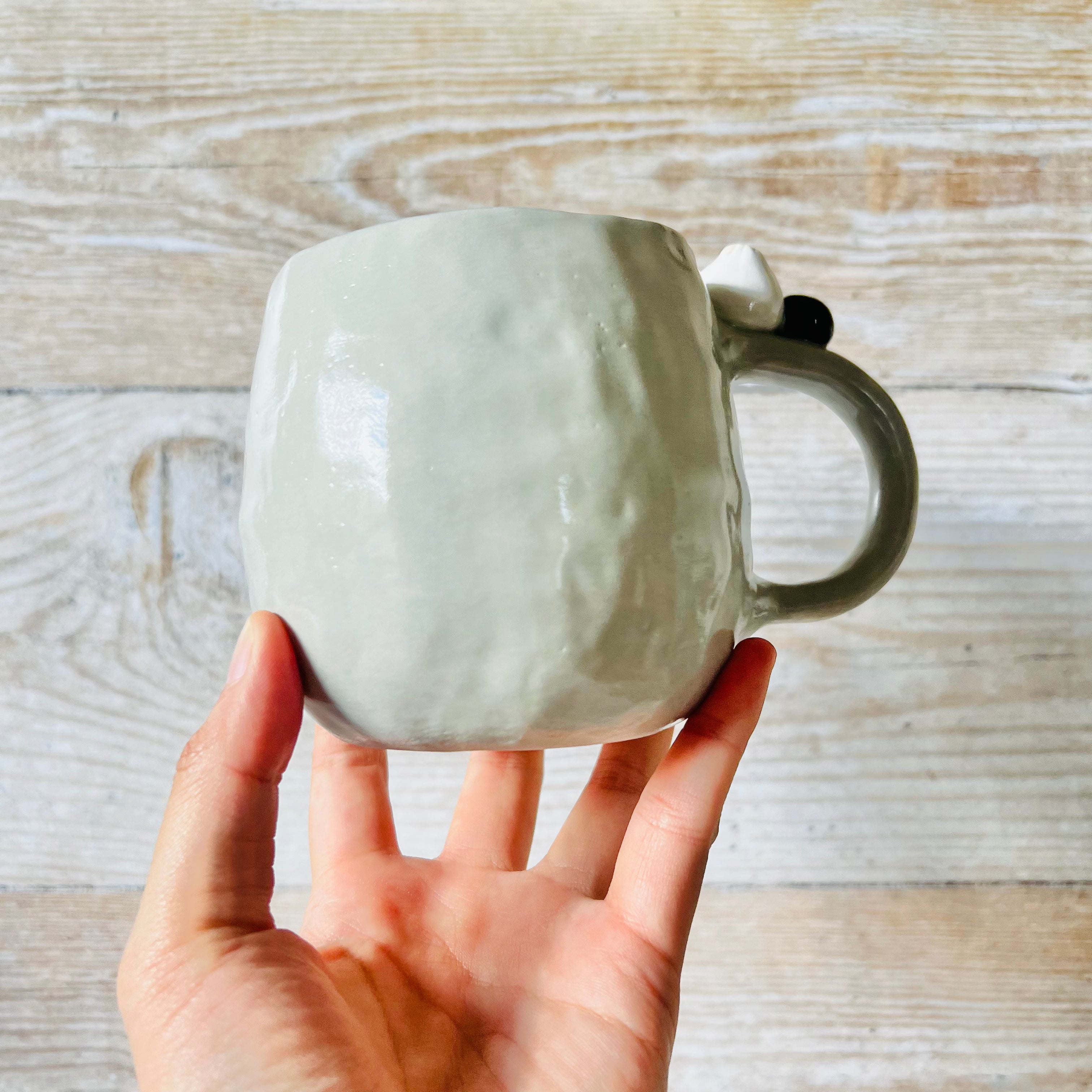 TOTORO MUG with dumpling and soot sprite friends