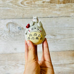 Totoro ring holder/ornament with Chibi Totoro