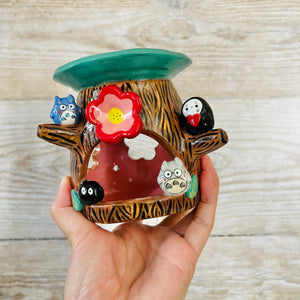 Totoro and No Face Happy Tree Oil Burner