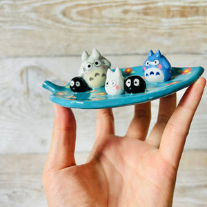 Flowery Leaf Totoro trinket dish