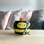 Queen Bee with Honey Dipper Sceptre Pot